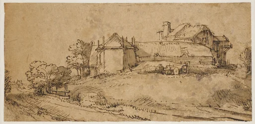Landscape with a Farmhouse and a Hay Barn